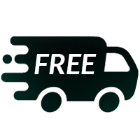 Icon of a black delivery truck with 'FREE' text_body composition analyzer