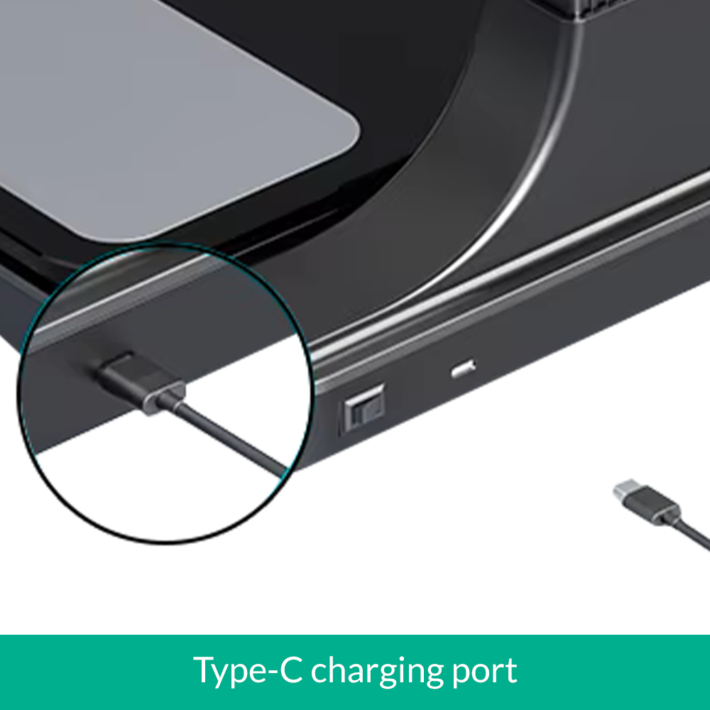 Close-up of a Type-C charging port_body composition analyzer 